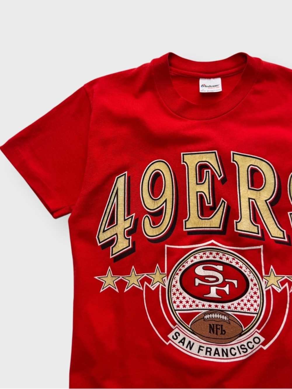 Vintage 90s Stedman San Francisco 49ers Shirt, Single Stitch Football Montana M - Picture 2 of 6